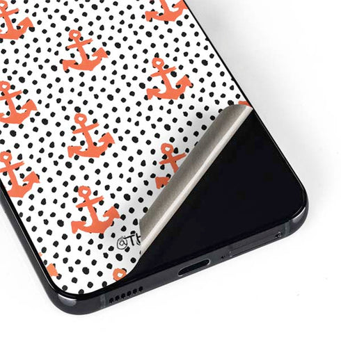 Bouffants and Broken Hearts Anchors and Dots Galaxy S22 Skin